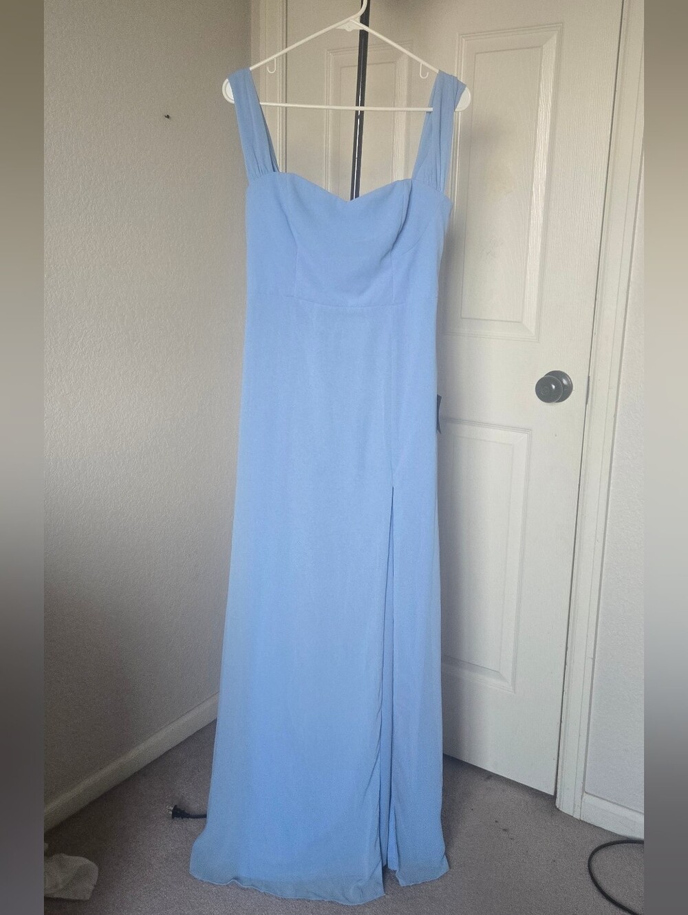 Lulus Blue Off-the-Shoulder Dress | Size M | NWT | Bridesmaid, Wedding Guest
